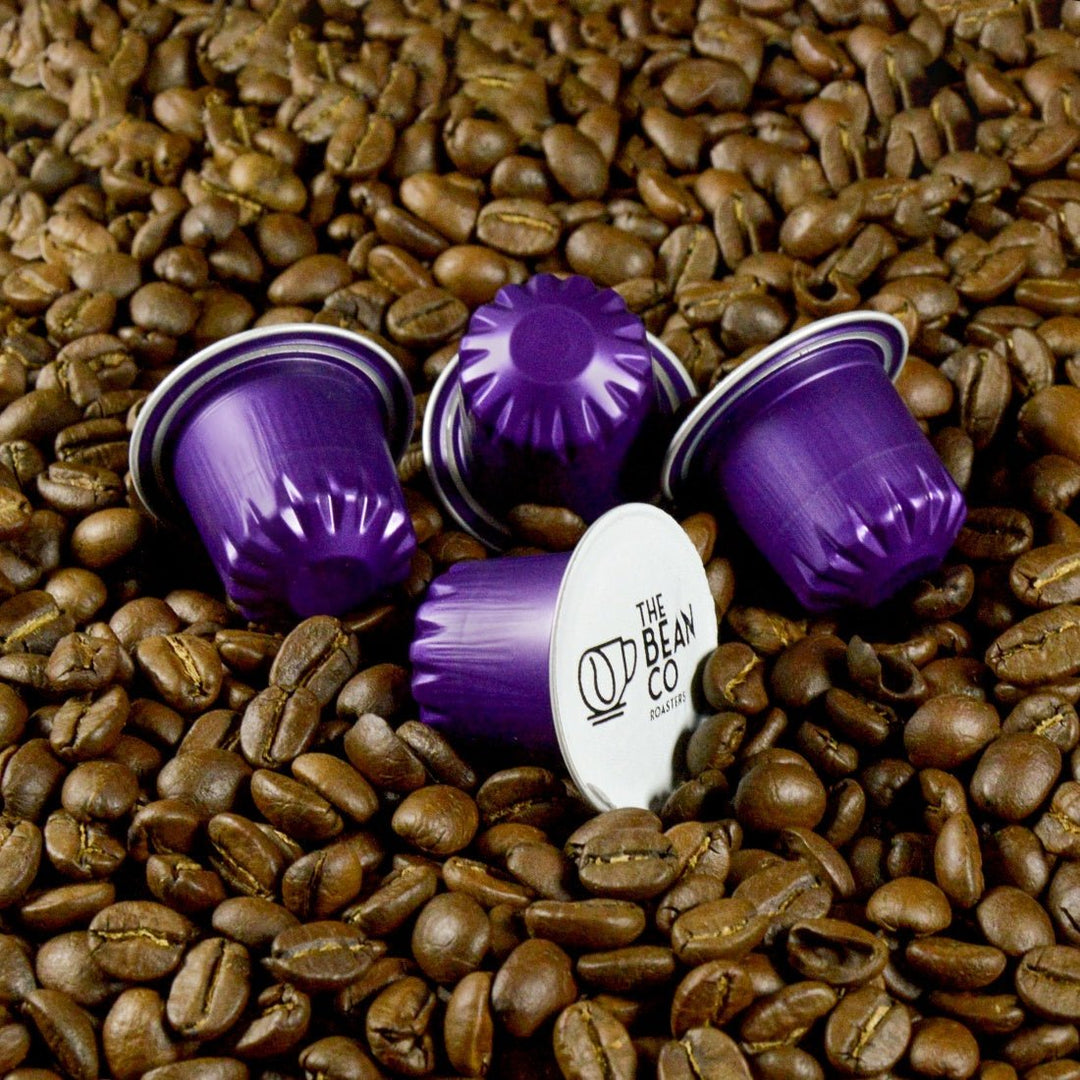 The Bean Co Roasters Estremo Aluminium Coffee Capsules | Intensity 10 | Intense & Rich | Dark Roast | 100% Premium Arabica - Suspire