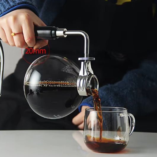 The Bean Co Roasters Siphon Coffee Maker | 5 Cup Capacity | Heat Resistant Borosilicate Glass | Coffee Maker - Suspire