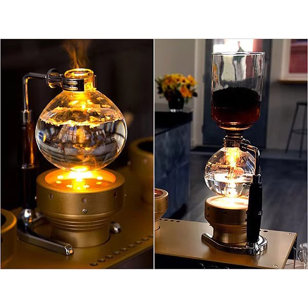 The Bean Co Roasters Siphon Coffee Maker | 5 Cup Capacity | Heat Resistant Borosilicate Glass | Coffee Maker - Suspire