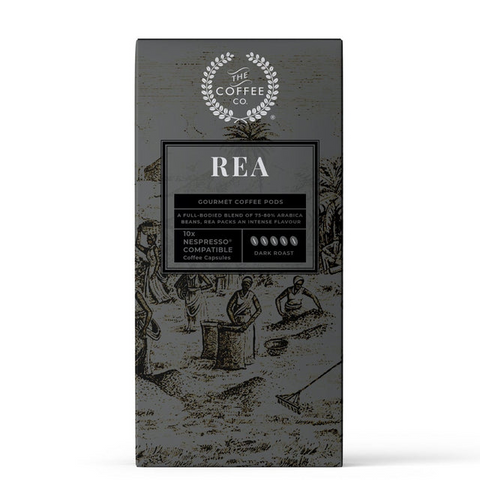 Rea. Nespresso® Compatible Coffee Capsules - Box of 10 pods