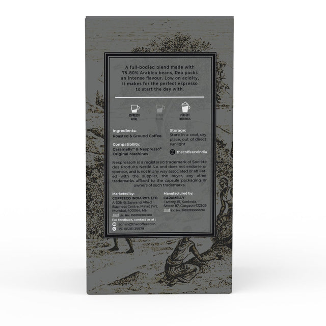 Rea. Nespresso® Compatible Coffee Capsules - Box of 10 pods