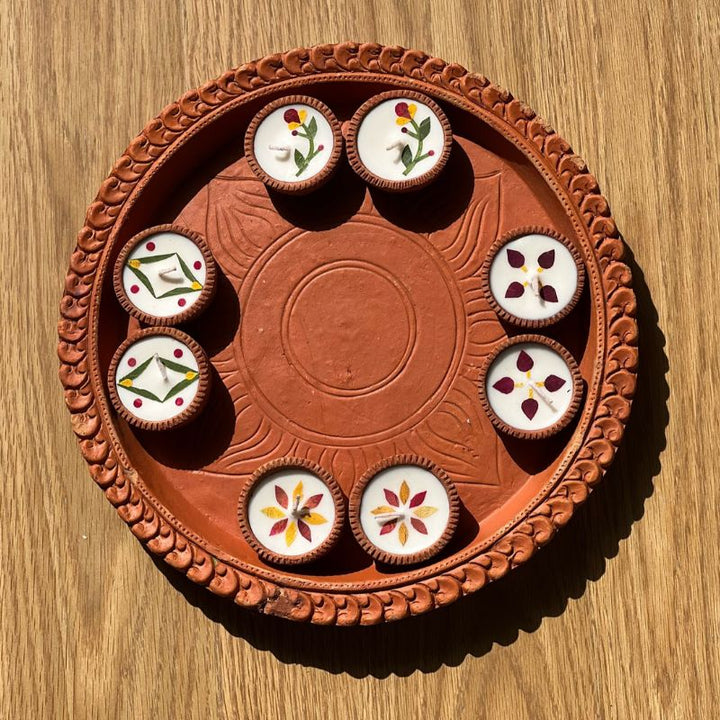 The Good Route Diyas - small set of 16, - set of 8 x2 - Suspire