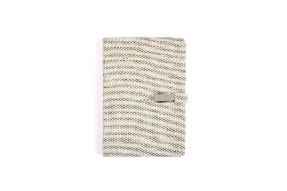 The Label GAIA Hemp A5 Diary with Button Flap Closure