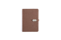 The Label GAIA Hemp A5 Diary with Button Flap Closure