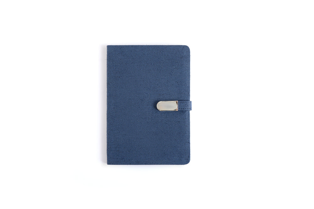 The Label GAIA Hemp A5 Diary with Button Flap Closure