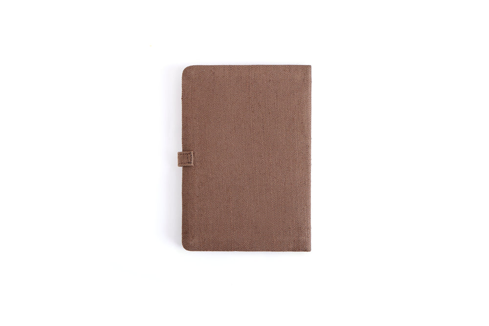 The Label GAIA Hemp A5 Diary with Button Flap Closure