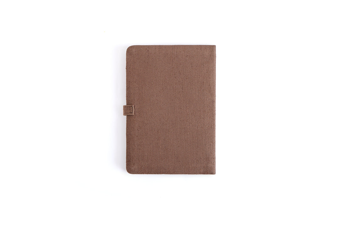 The Label GAIA Hemp A5 Diary with Button Flap Closure - Suspire
