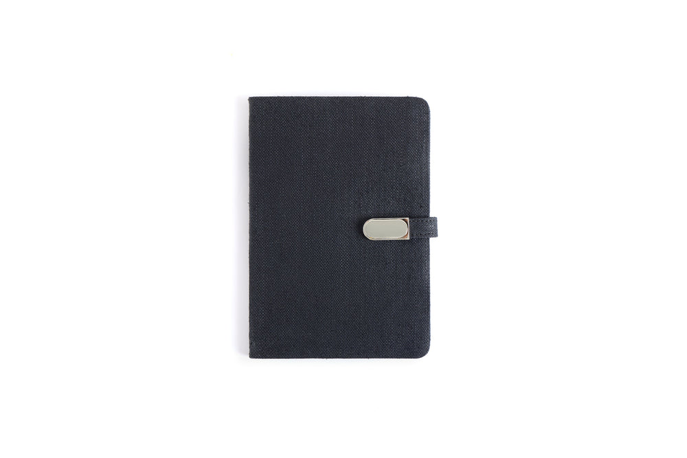 The Label GAIA Hemp A5 Diary with Button Flap Closure