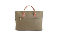 The Label GAIA Hemp and PU Slim Laptop Bag