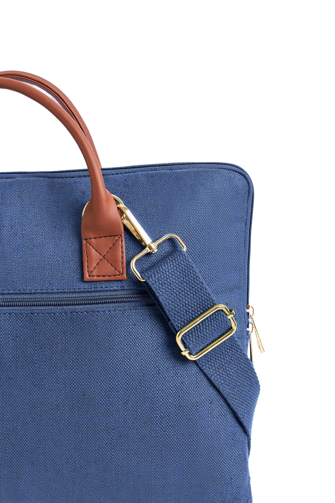 The Label GAIA Hemp and PU Slim Laptop Bag - Suspire