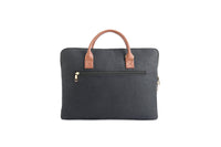 The Label GAIA Hemp and PU Slim Laptop Bag