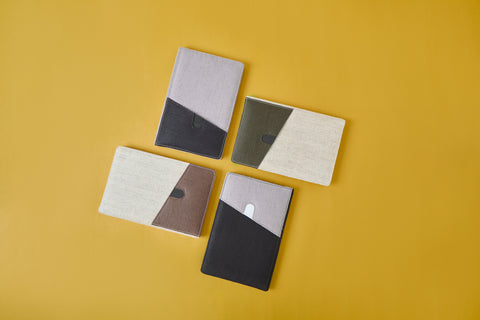 The Label GAIA Hemp Dual Tone Notebook with Pocket