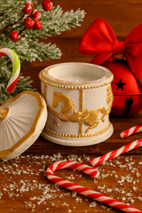 The Lushlights Cermic carausal jar candle