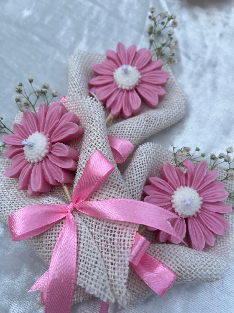 The Lushlights Pink daisy bouquet set of 4 - Suspire