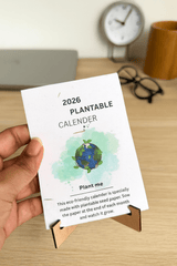 The Lushlights Plantable seed Desk calender 2026