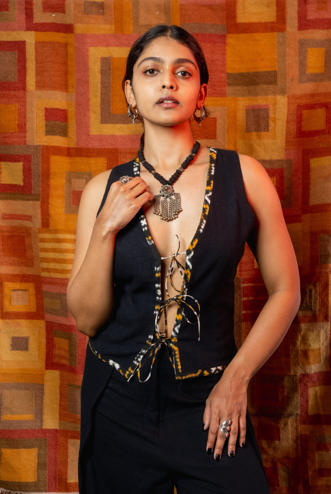 The Santra Project Rangoli Reversible Top - Suspire