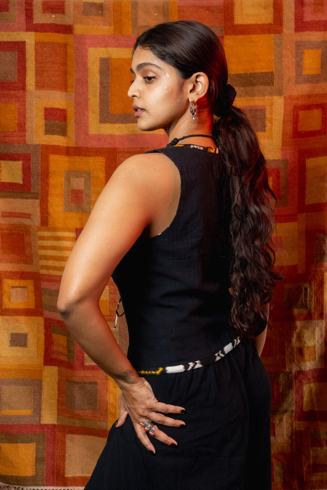 The Santra Project Rangoli Reversible Top - Suspire