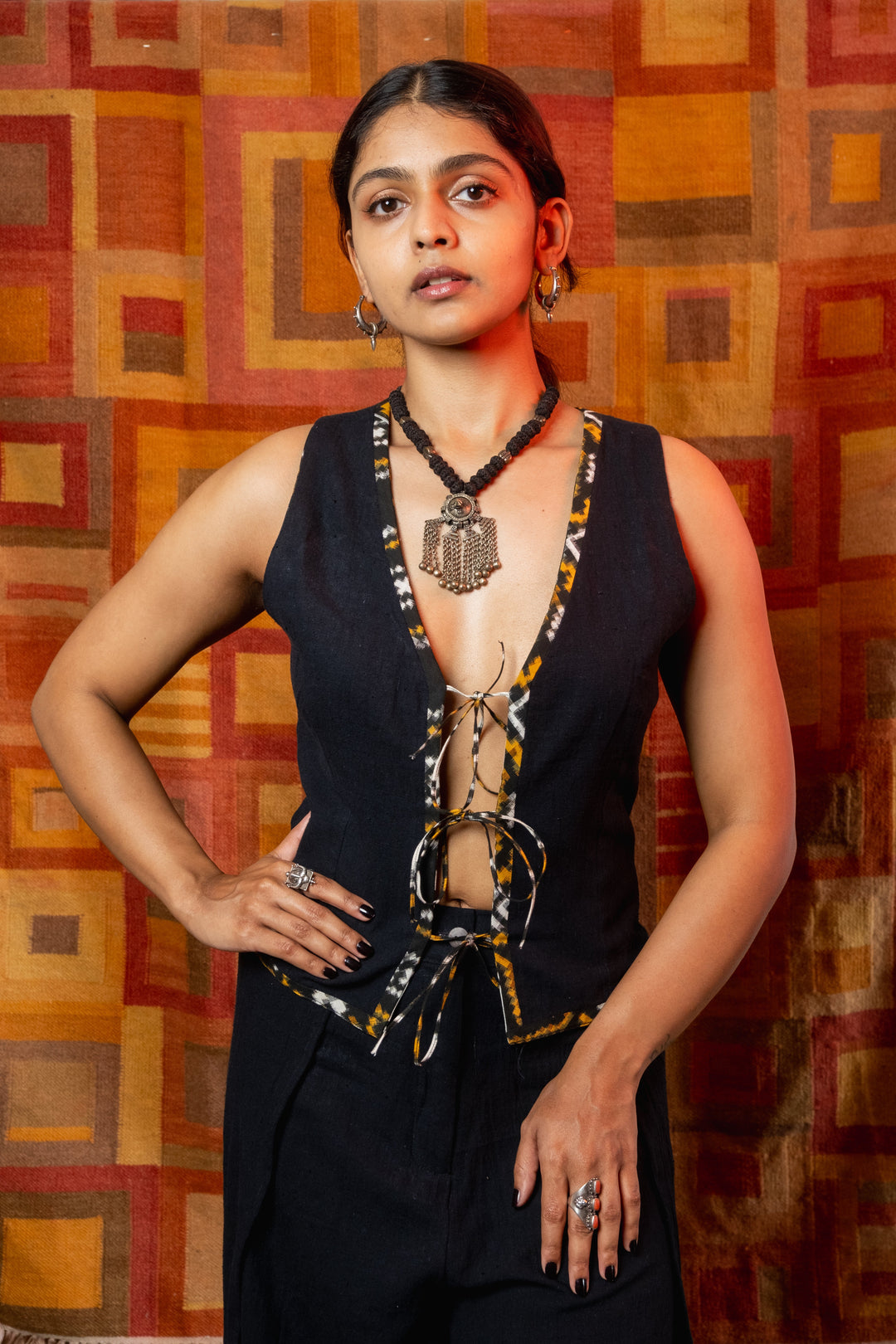 The Santra Project Rangoli Reversible Top - Suspire