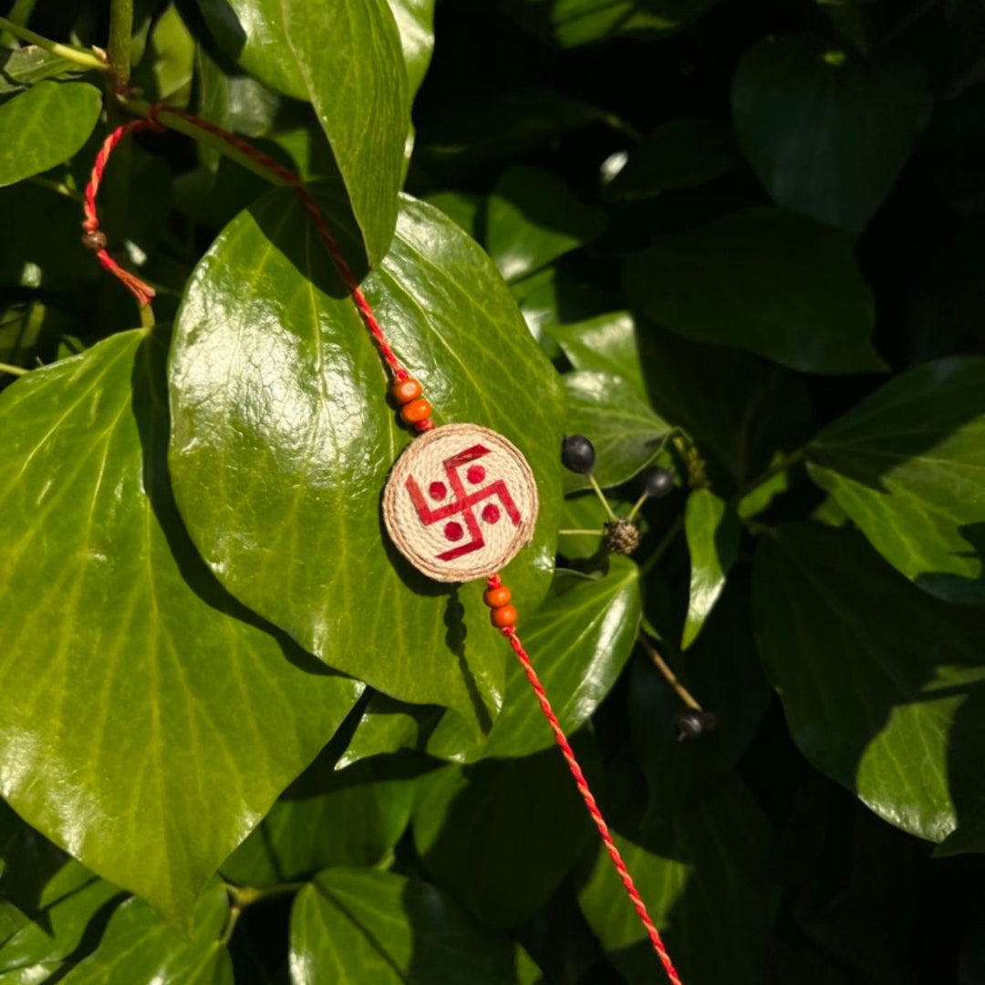 Eco-friendly Plantable Rakhi | Swastika Rakhi