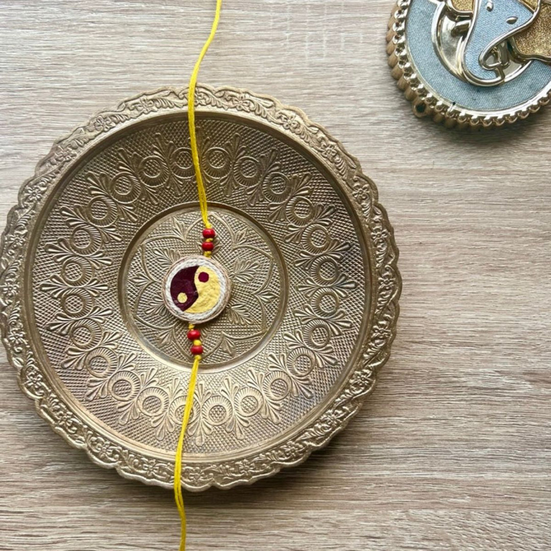 Eco-friendly Plantable Rakhi | Yin & Yang Rakhi