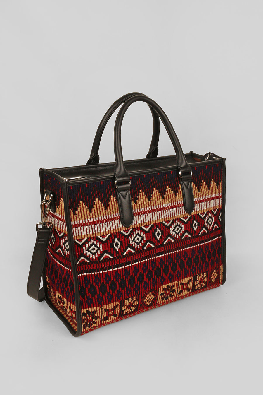 Charlotte Handloom Box Tote Bag