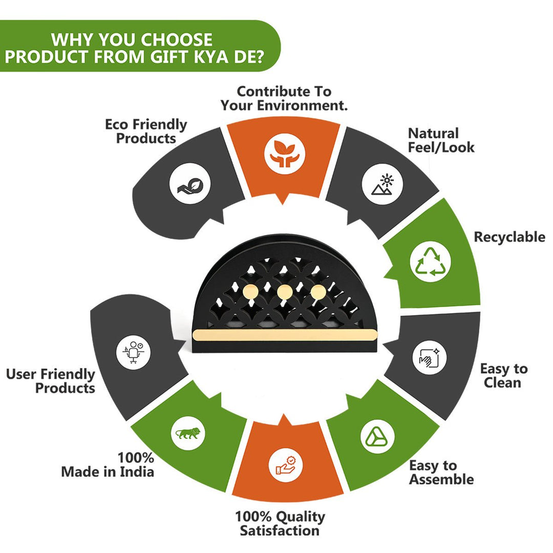 Gift Kya De Napkin Holder for Dining Table | Tissue Paper Stand | Kitchen Accessories