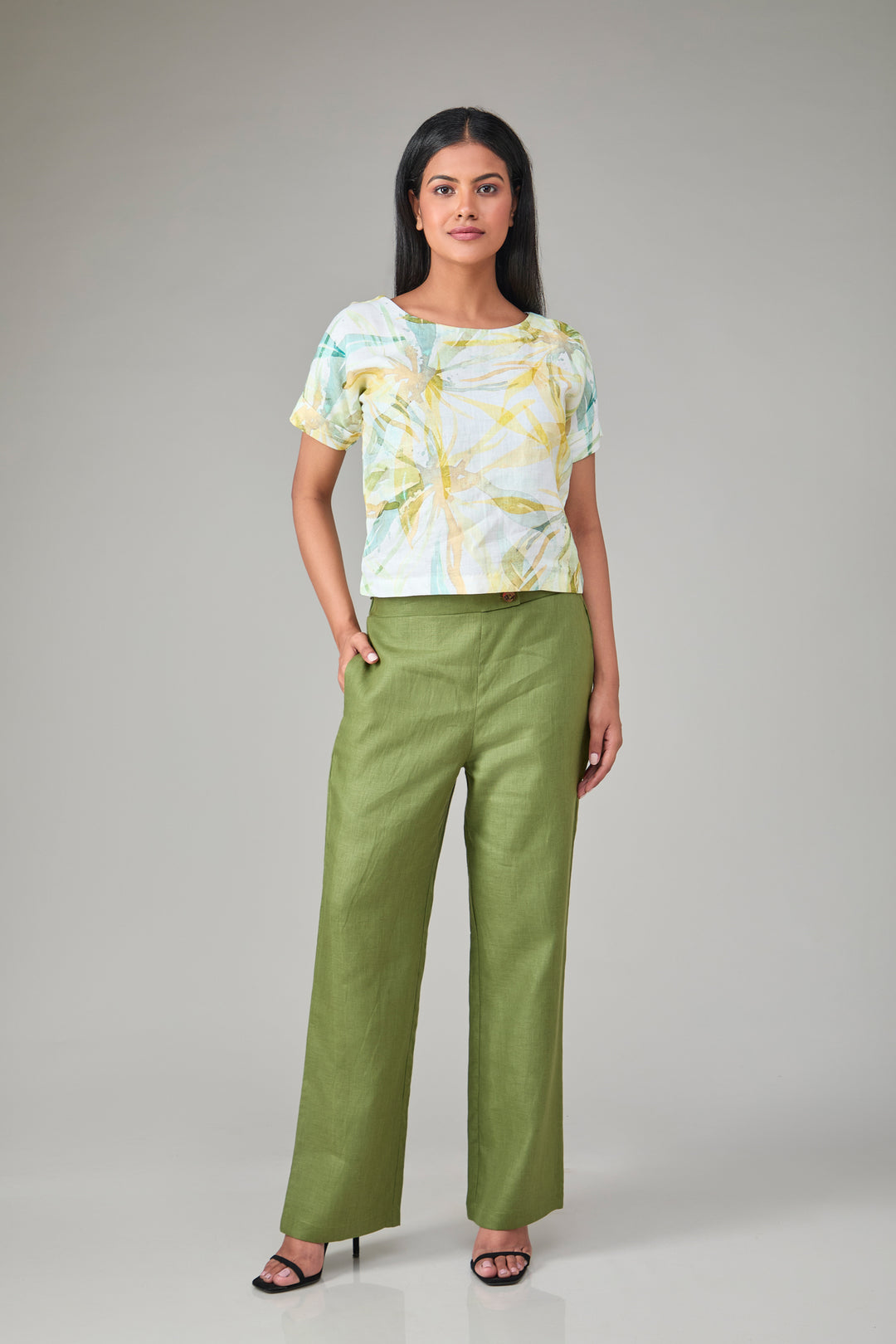 The Label GAIA Hemp Olive Lounge Pants
