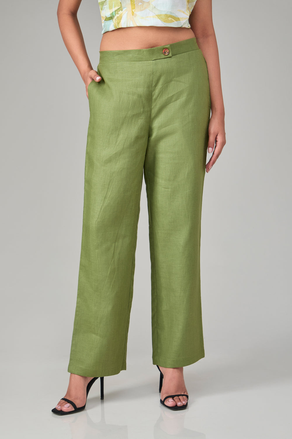 The Label GAIA Hemp Olive Lounge Pants