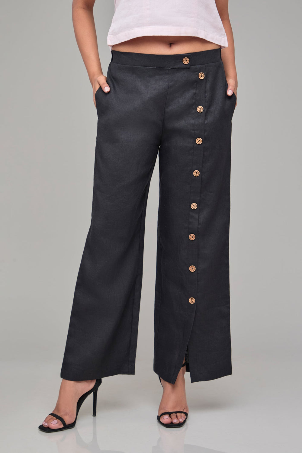 The Label GAIA Women's Hemp Button Up Pants