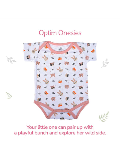 Tiny Lane Adorable Baby Onesie+Cap Booties Miten - Honey Bunny Onesie & Honey Bunny Cap | Booties | Mittens