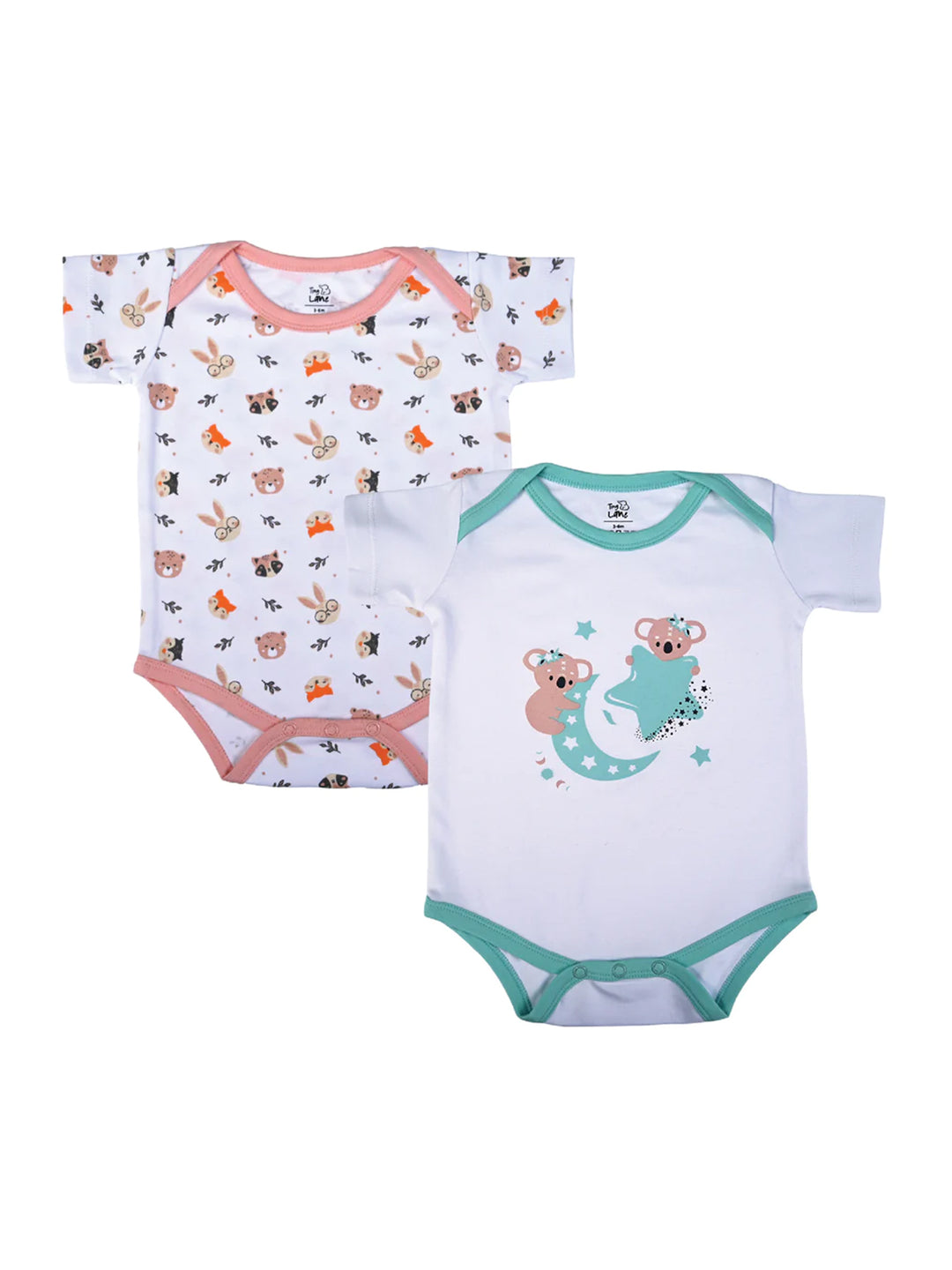 Tiny Lane Newborn Onesies - Honey Bunny + Krescent Koala (Pack of 2)