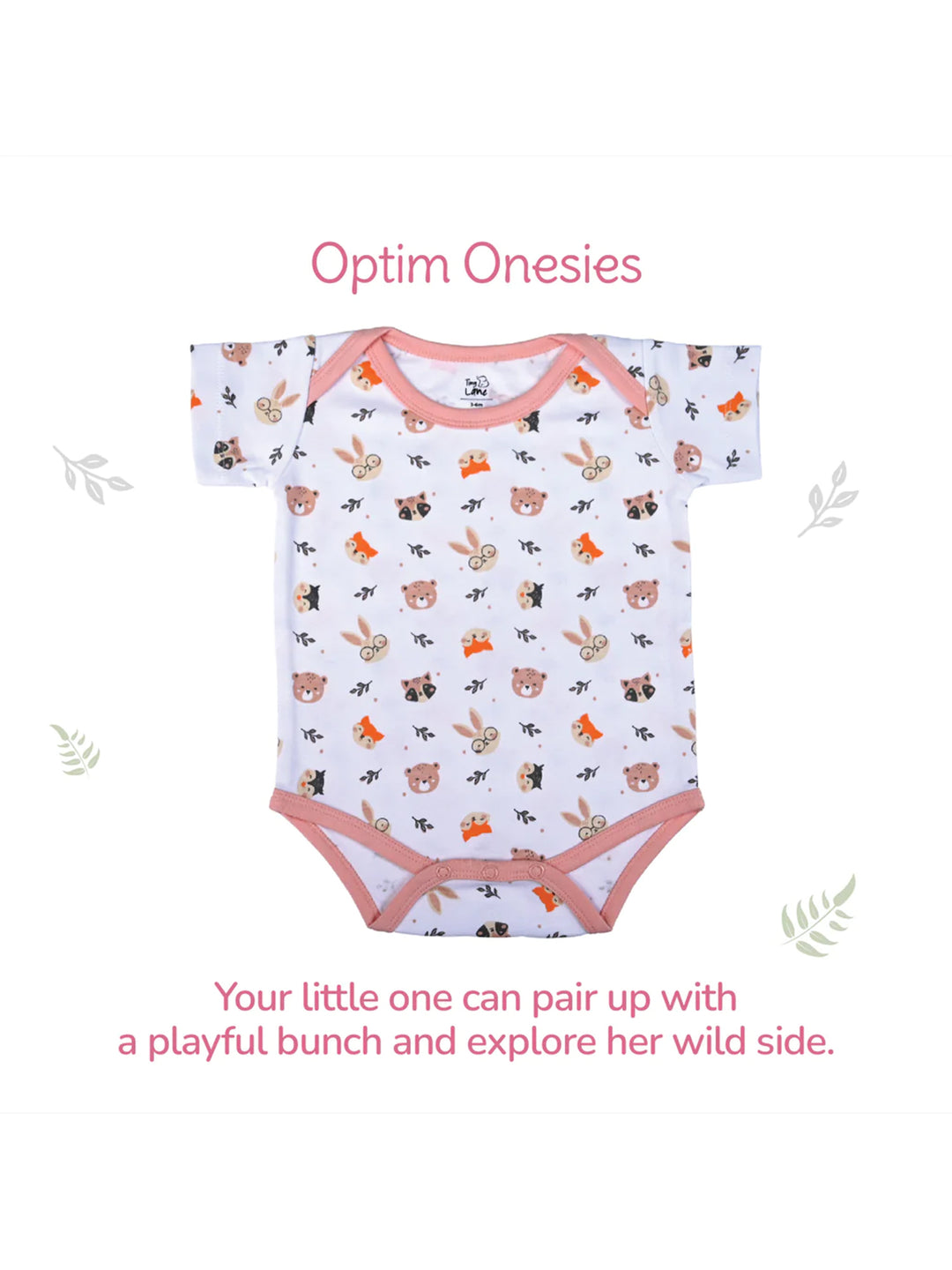 Tiny Lane Newborn Onesies - Honey Bunny + Krescent Koala (Pack of 2)