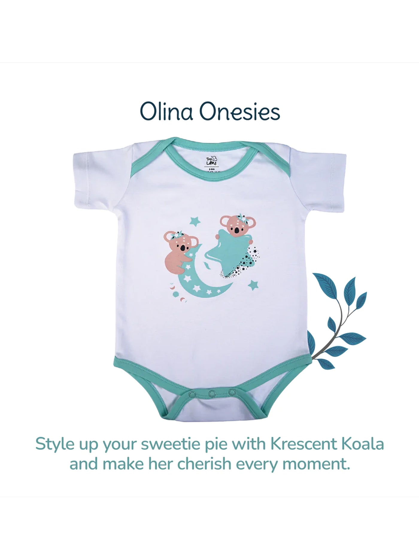 Tiny Lane Newborn Onesies - Honey Bunny + Krescent Koala (Pack of 2)