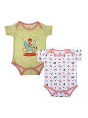 Tiny Lane Baby Onesies - Jolly Ride + Honey Bunny (Pack of 2)