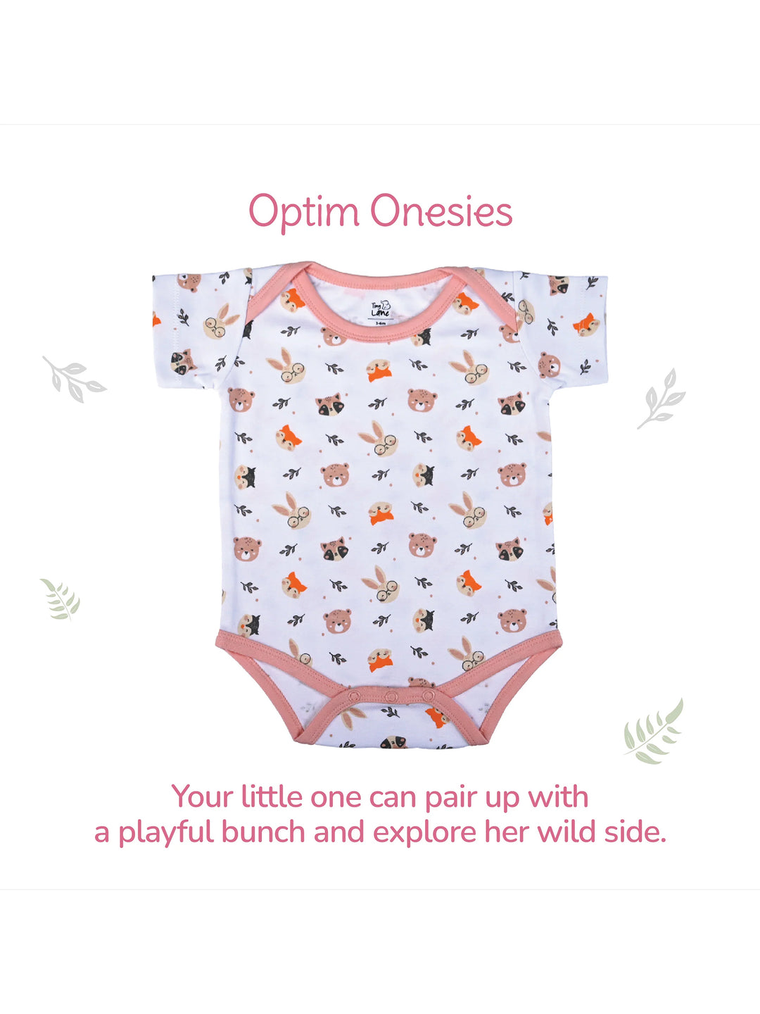 Tiny Lane Baby Onesies - Jolly Ride + Honey Bunny (Pack of 2)