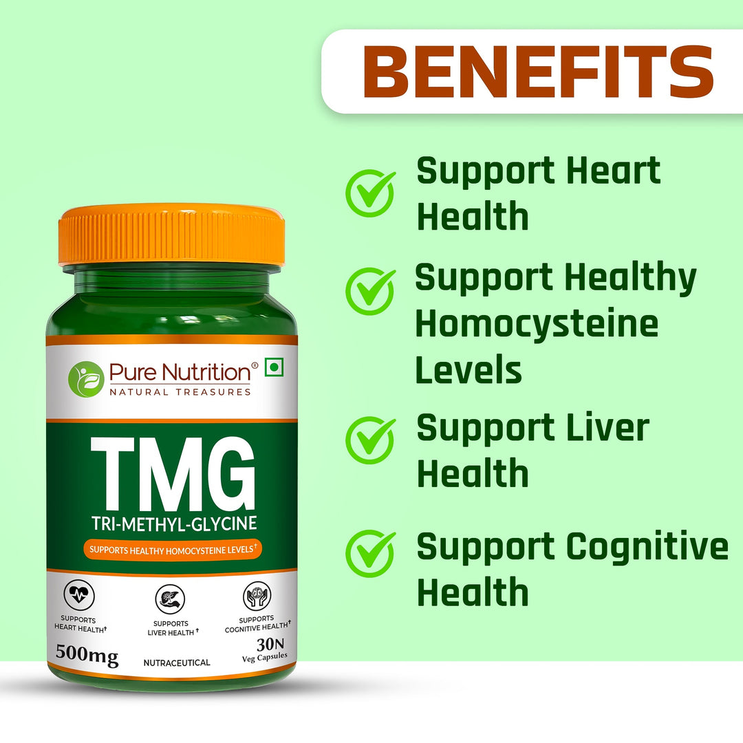 TMG 500mg Trimethylglycine | Methylation, Homocysteine & Liver Support
