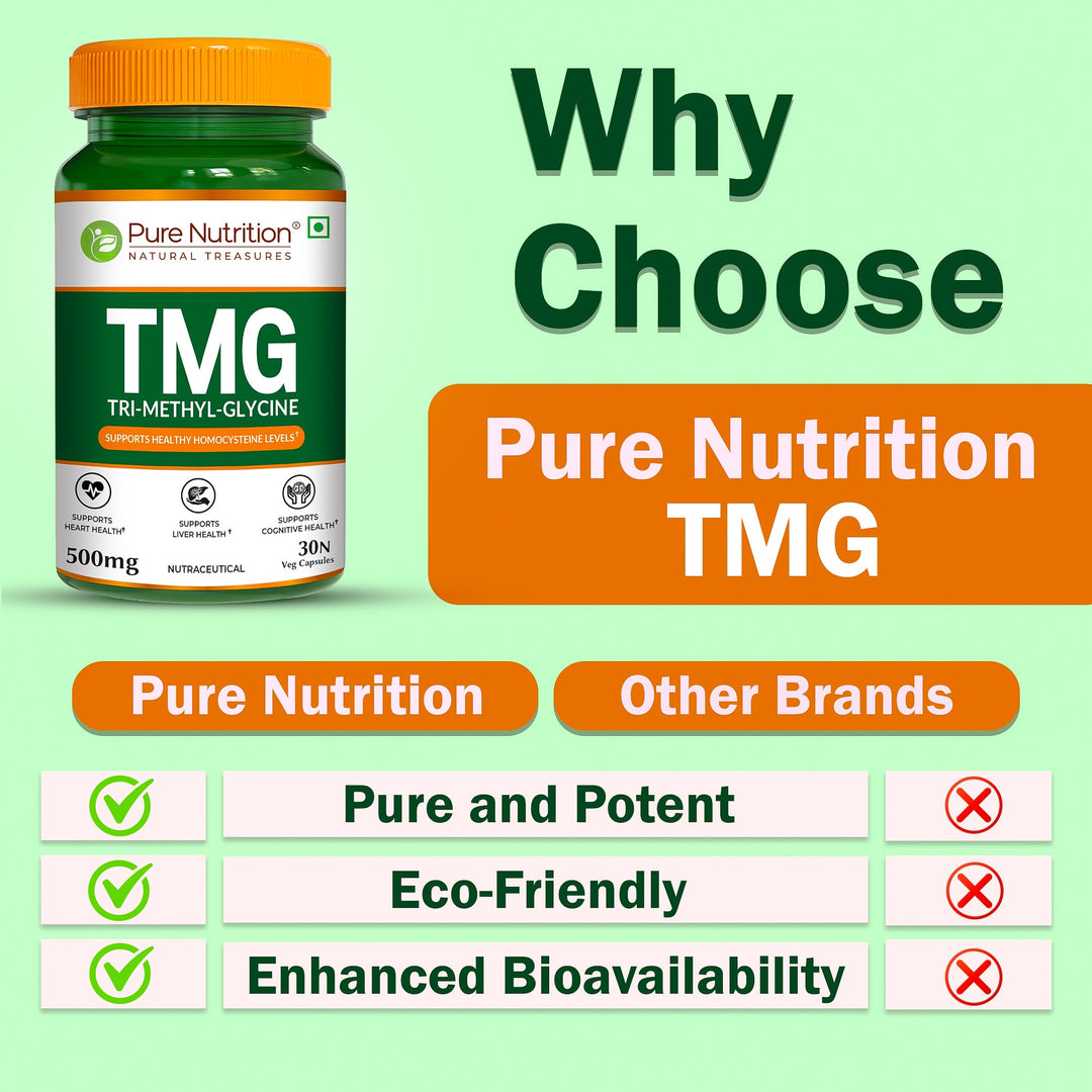 TMG 500mg Trimethylglycine | Methylation, Homocysteine & Liver Support