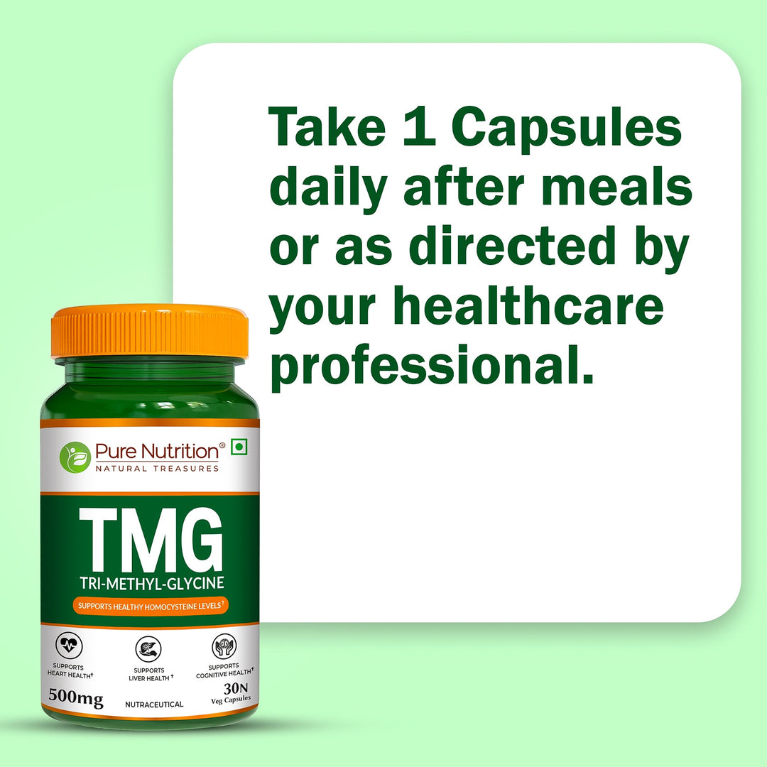 TMG 500mg Trimethylglycine | Methylation, Homocysteine & Liver Support
