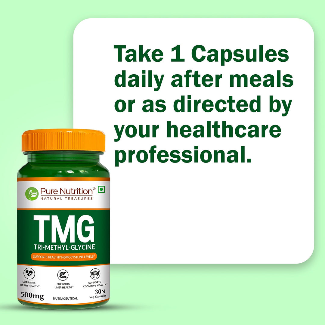 TMG 500mg Trimethylglycine | Methylation, Homocysteine & Liver Support