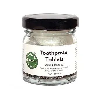 Toothpaste Tablets -Mint Charcoal (60 Tablets) - Teeth Whitening