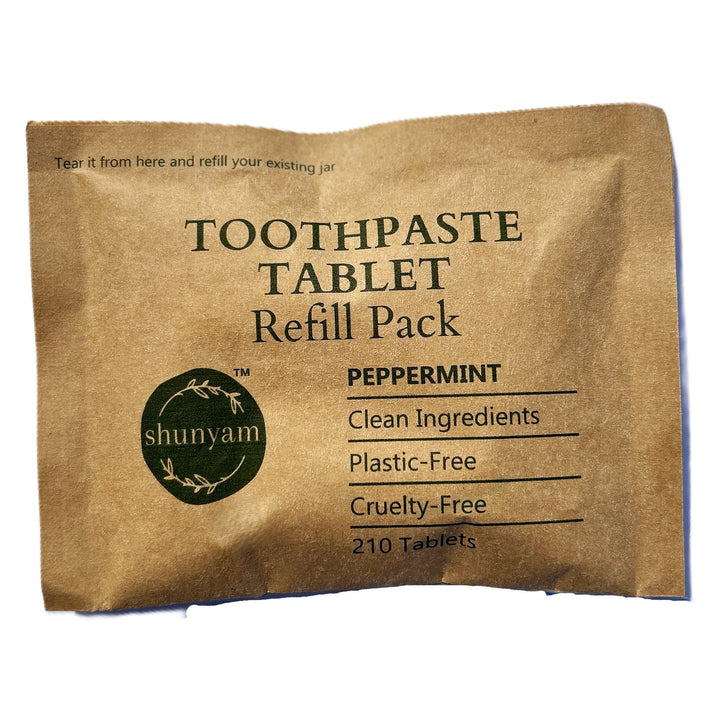 Toothpaste Tablets Refill Pack | 210 Tablets | Compostable Packaging - Suspire