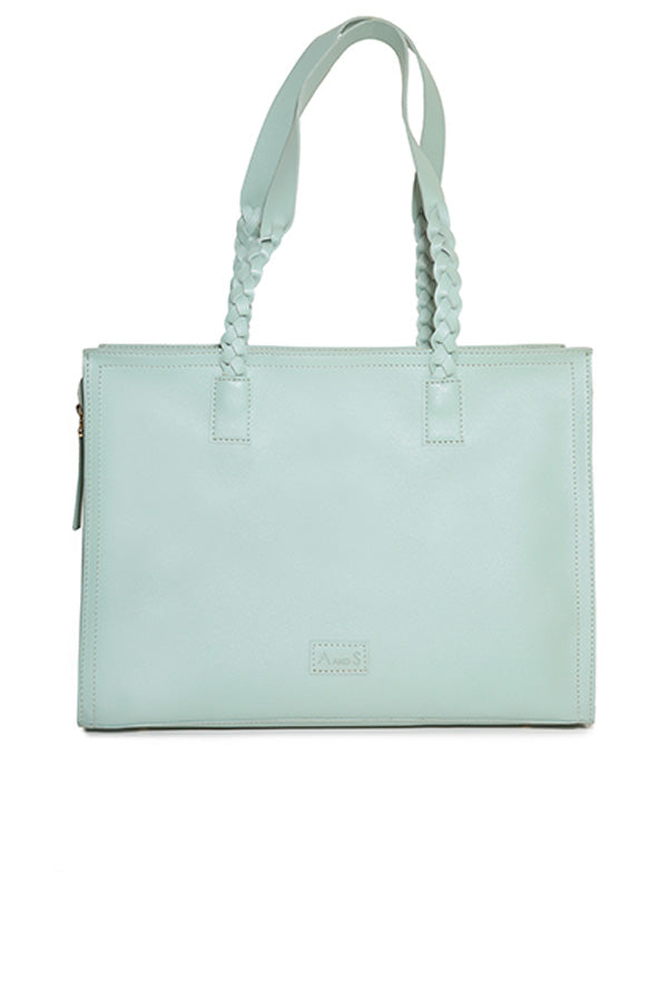 A and S Accessories Tote with hand braided handles