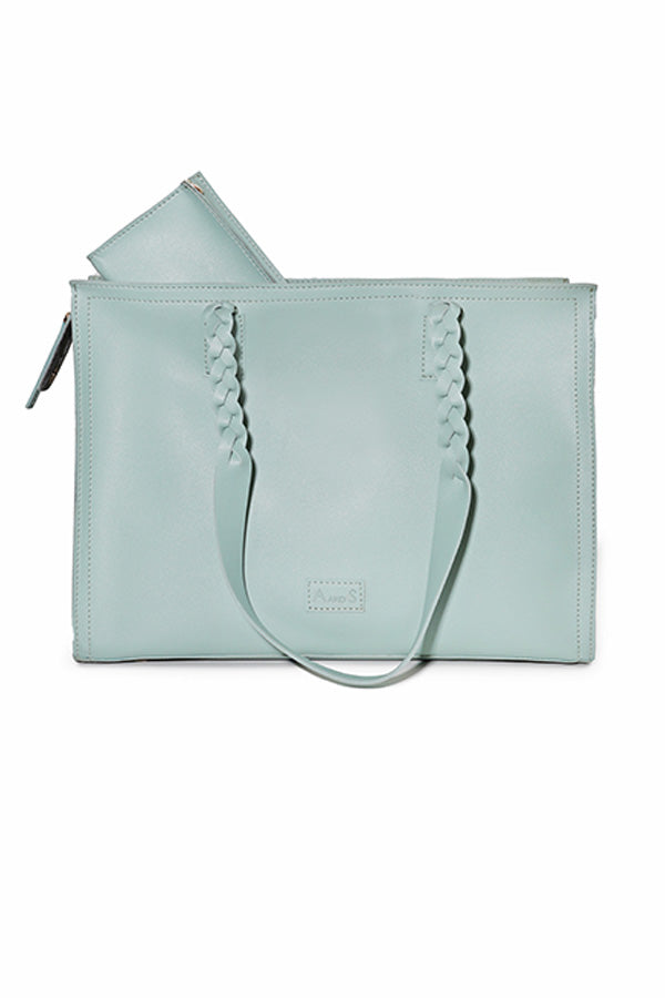 A and S Accessories Tote with hand braided handles