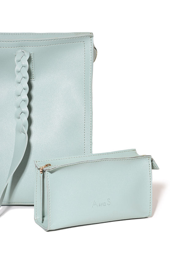 A and S Accessories Tote with hand braided handles