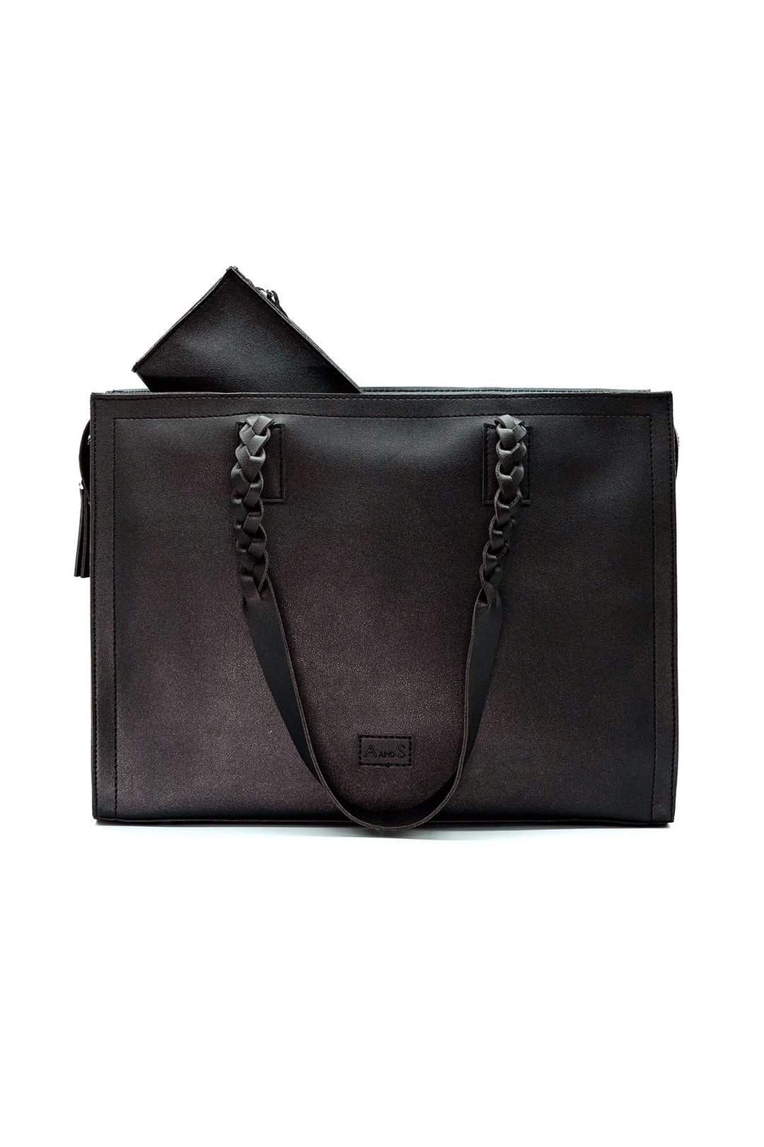 A and S Accessories Tote with hand braided handles