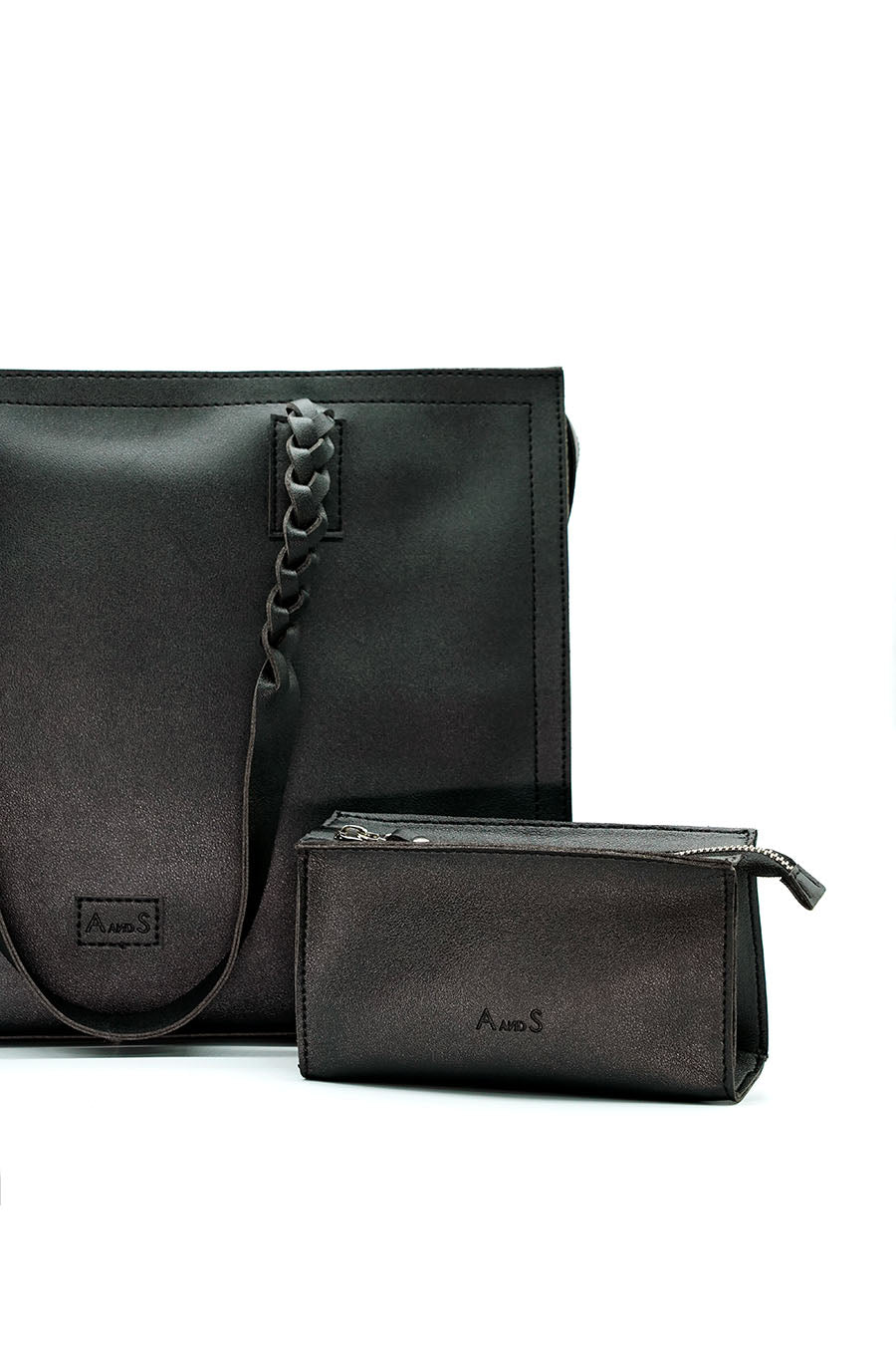 A and S Accessories Tote with hand braided handles