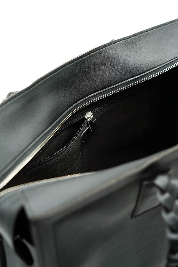 A and S Accessories Tote with hand braided handles