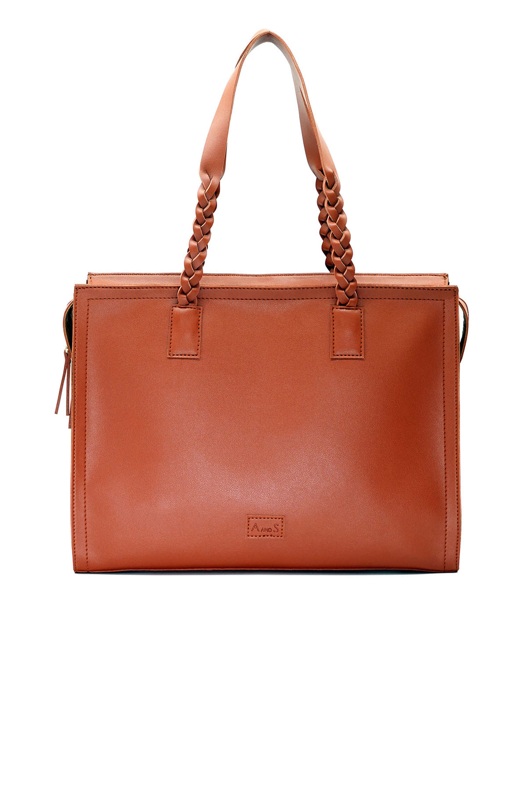 A and S Accessories Tote with hand braided handles