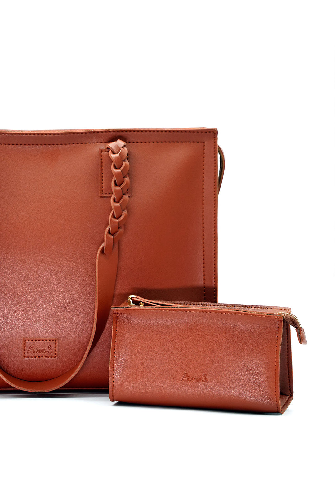 A and S Accessories Tote with hand braided handles