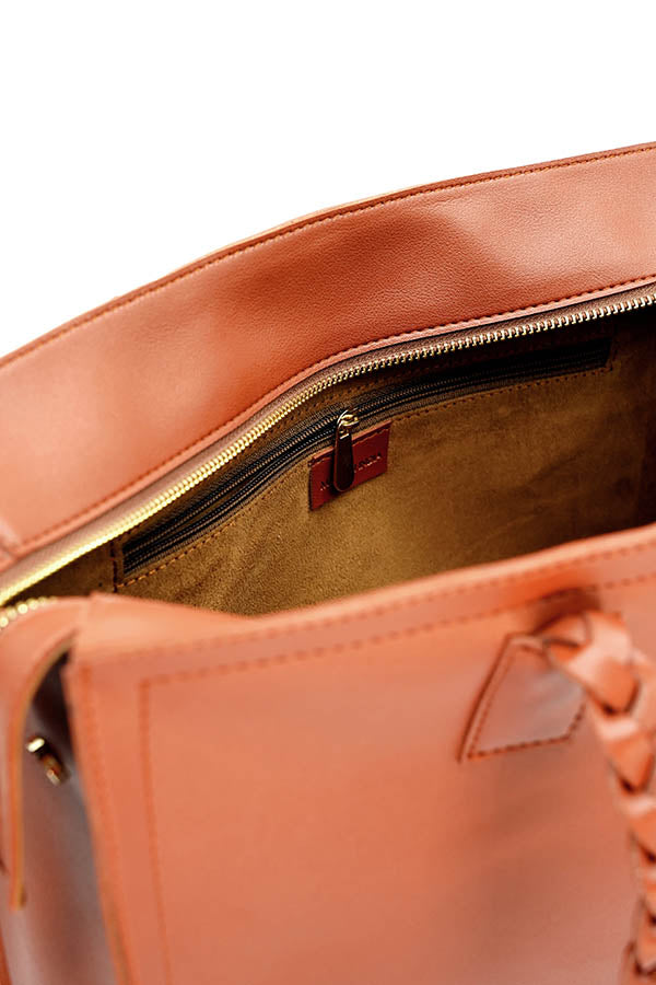 A and S Accessories Tote with hand braided handles